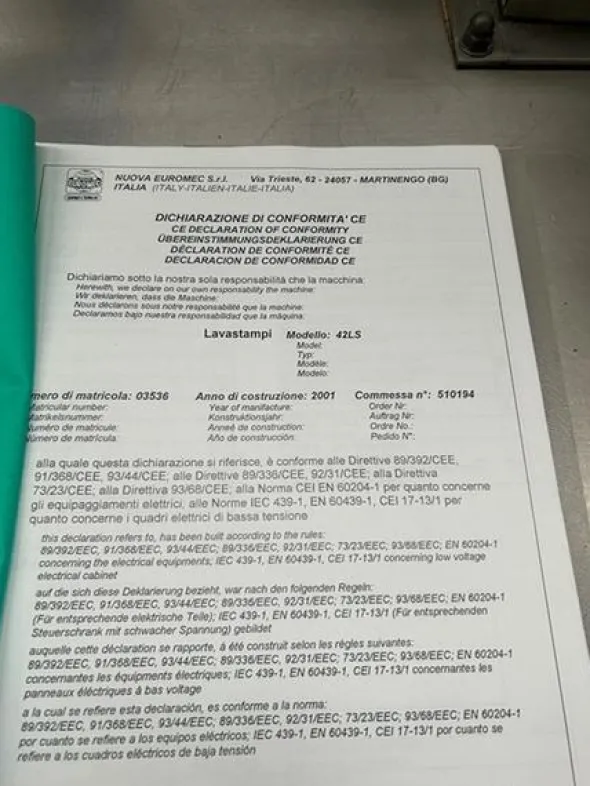 10#8655 Lava stampi Nuova Euromec