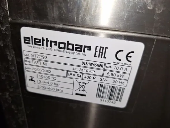 20#8242 Lavastoviglie Elettrobar