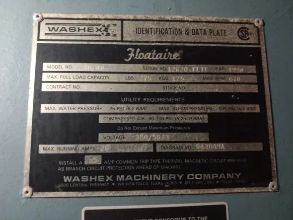 Lavatrice Industriale Washex 48/40