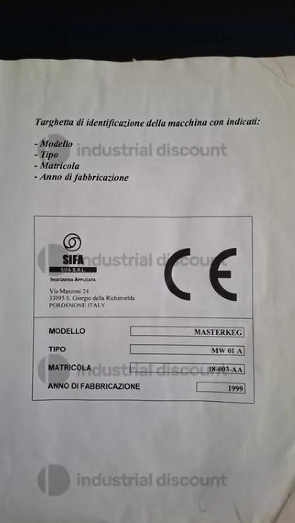 1#9477 Lavatrice riempitrice di fusti inox per vino Masterkeg