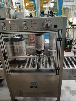 1#9477 Lavatrice riempitrice di fusti inox per vino Masterkeg