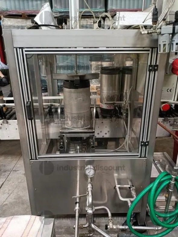 1#9477 Lavatrice riempitrice di fusti inox per vino Masterkeg