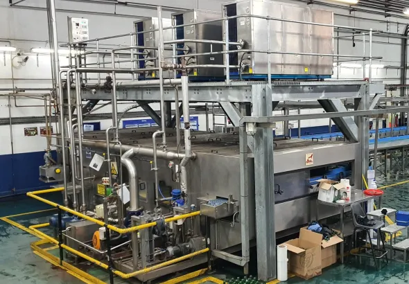 LC608 Linea imbott. in vetro usata X sidro 32000 BPH