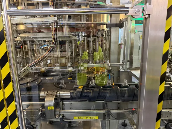 LC634 Linea riemp. alcolici usata BERTOLASO vetro e PET