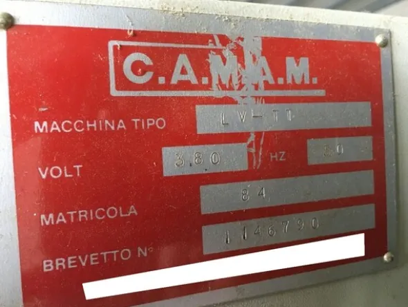 2#6525 Levigatice Camam e smussatrice Tecnosystem