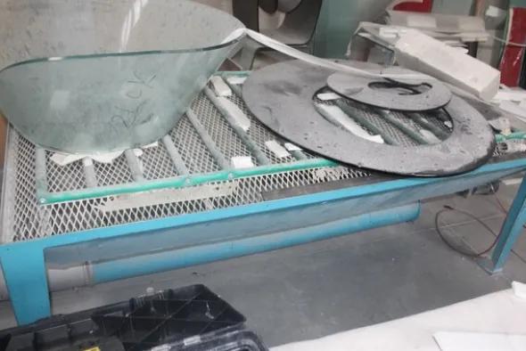 20#5644 Levigatrice Makita e impianto aspirazione polveri Fimas