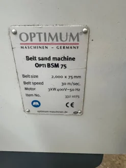 Levigatrice Optimum usata