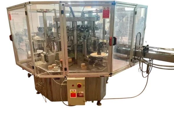 LInea confezionatrice semi automatica per bottiglie