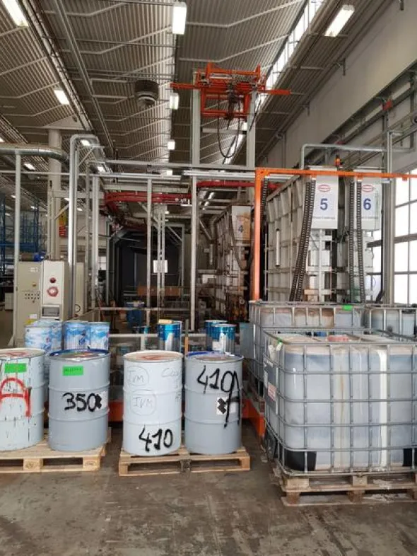 2#3106 Linea di verniciatura completa Cefla per impregnazione ad immersione
