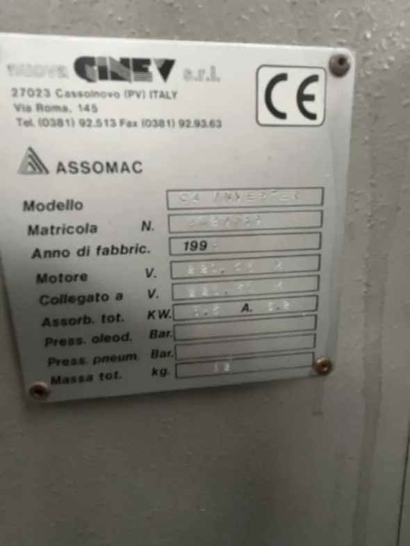 1#7518 Macchinari e attrezzature per calzaturificio