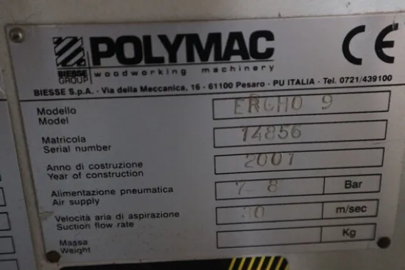 2#6954 Macchinari ed attrezzature per falegnameria