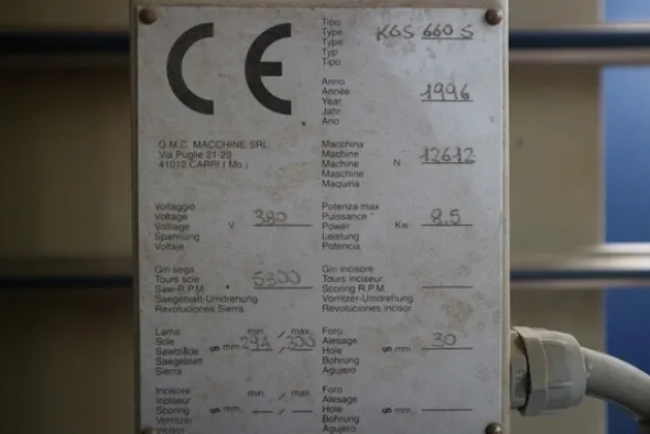 2#6954 Macchinari ed attrezzature per falegnameria