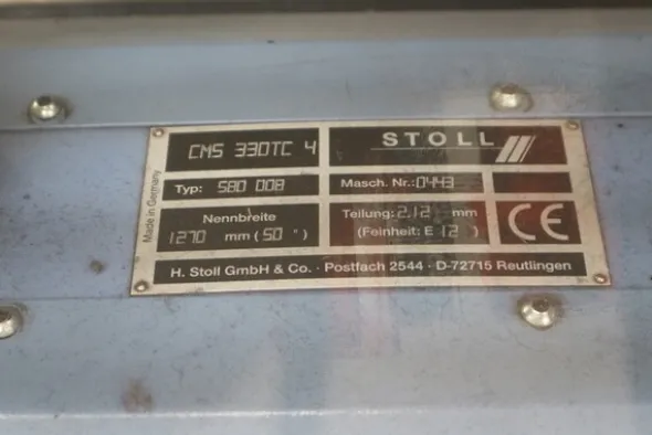 4#7236 Macchinario di tessitura Stoll CMS 330TC4