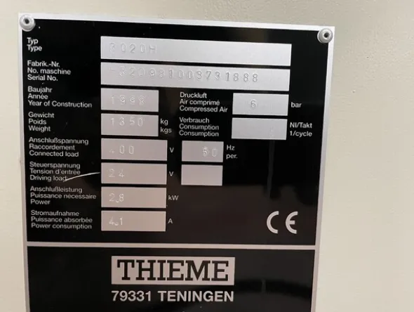 1#7246 Macchina Serigrafica 3/4 automatica Thieme
