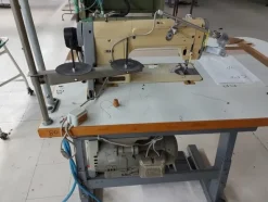 141#6059 Macchini lineari Juki DDL-9000DS e piano da stiro Ticiesse
