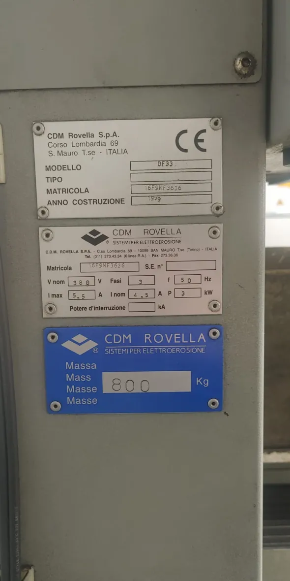 MICROFORATRICE CDM ROVELLA DF33 - DA REVISIONARE