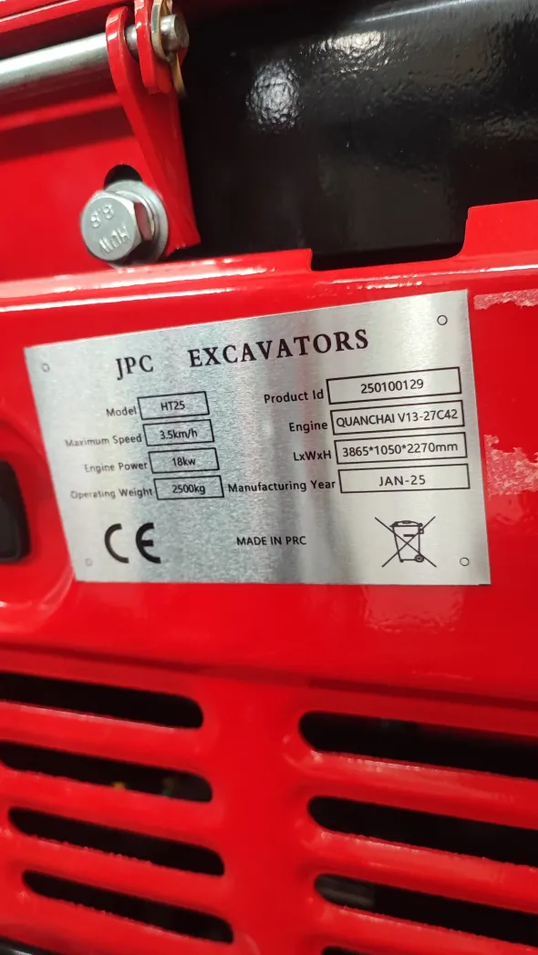 Miniescavatore JPC HT25