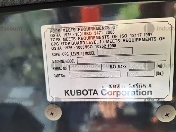 1#9411 Miniescavatore Kubota