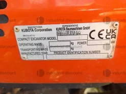 1#9411 Miniescavatore Kubota