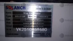 1#10293 Miniescavatore SDLANCH SDLE18P