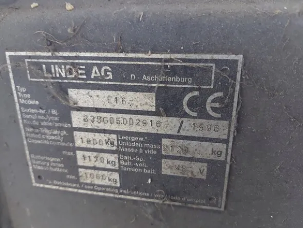 1#5997 Miscelatore per rifiuti Aleco e carrello elevatore Linde