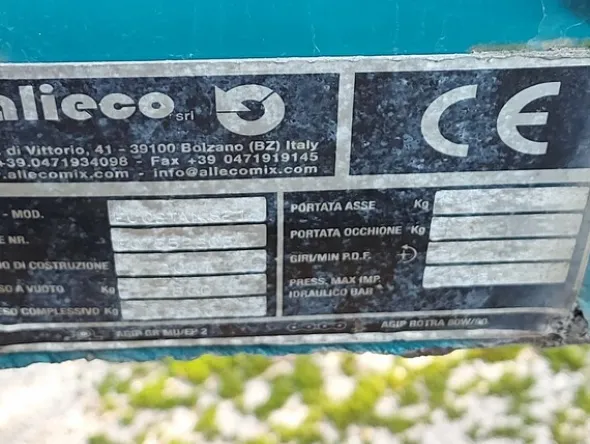 1#5997 Miscelatore per rifiuti Aleco e carrello elevatore Linde