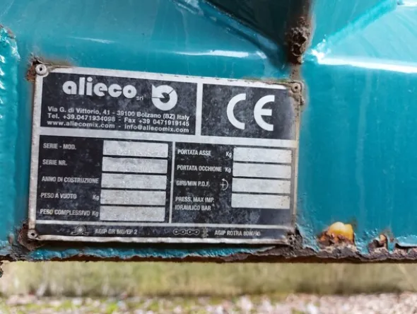 1#5997 Miscelatore per rifiuti Aleco e carrello elevatore Linde