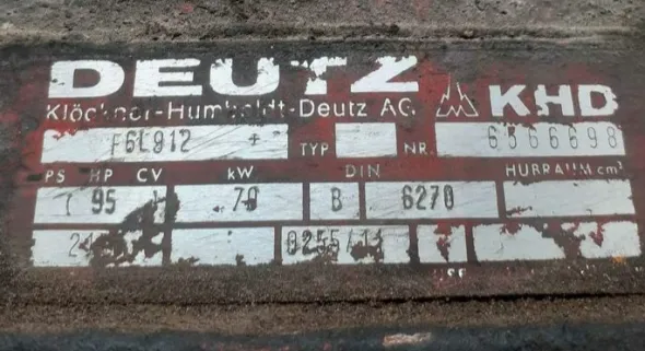 Monoblocco deutz sei cilindri 912