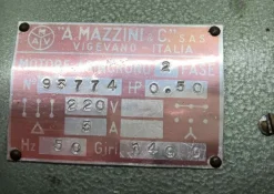 Motore asincrono monofase cv 0,50 - 1400 Giri