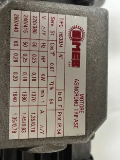 Motoriduttore SIMER HP 0,25 – 20:1 1400 giri