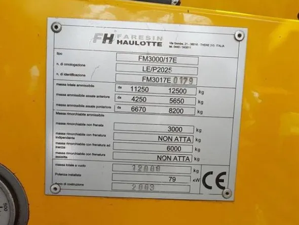 2#3126 Movimentatore telescopico Faresin