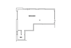 #25363 Negozio al piano terra (sub 30) con servizi