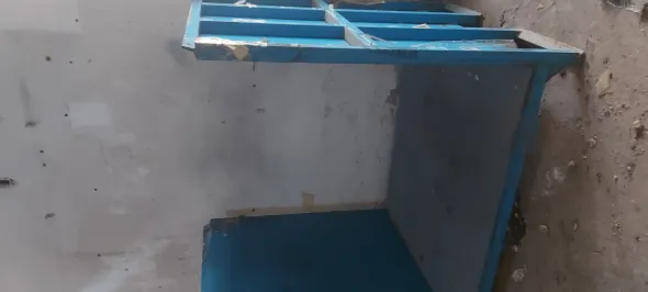 Pallet porta stoffe in lamiera