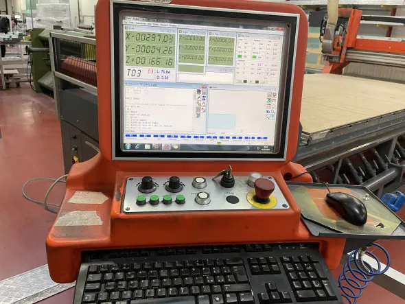 Pantografo TEKNA TK 419/3 usato + aspiratore