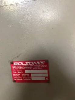 9#4665 Pedana idraulica Bolzoni