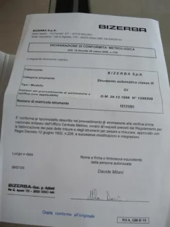 5#4084 Pesoprezzatrice Bizerba GV