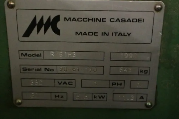 253#6560 Pialla a spessore Macchine Casadei