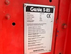 6#4535 Piattaforma telescopica semovente Genie s-85