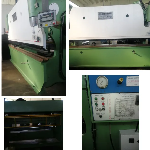 Piegatrice lamiera OLEOTECNICA Mod 4050 x 120 ton