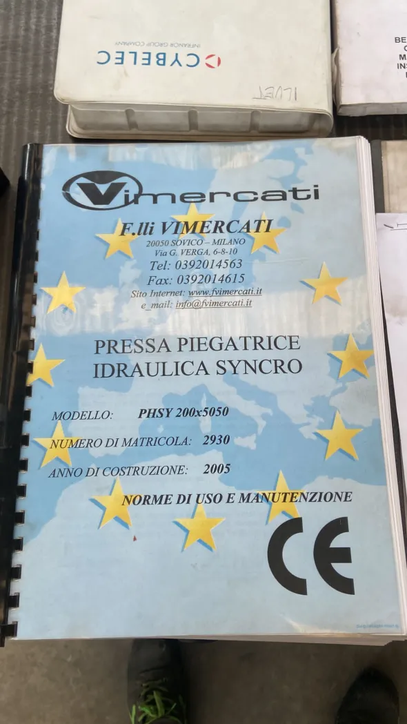 PIEGATRICE SYNCRO VIMERCATI 5000×200ton