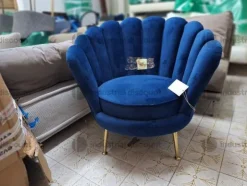 37#9482 Poltrona velluto Sedie tavolino