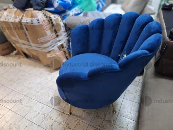 37#9482 Poltrona velluto Sedie tavolino