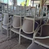 68#8391 20 poltroncine con legno e tessuto