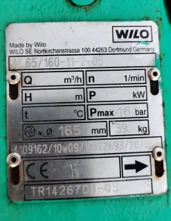 Pompa monoblocco WILO 65/160