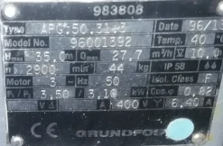 POMPE GRUNDFOS C. TRITURATORE E ANTINCENDIO