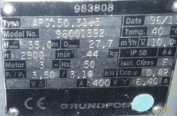POMPE GRUNDFOS C. TRITURATORE E ANTINCENDIO