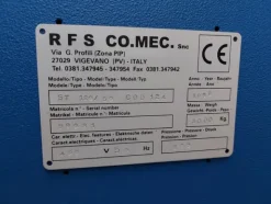 1#7341 Pressa doratrice elettronica RFS CO.MEC ST 120/60