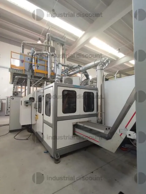 1#10039 Pressa iniezione Sacmi, stampo sacmi e robot di scarico Sytrama