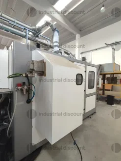 1#10039 Pressa iniezione Sacmi, stampo sacmi e robot di scarico Sytrama