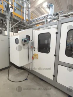 1#10039 Pressa iniezione Sacmi, stampo sacmi e robot di scarico Sytrama